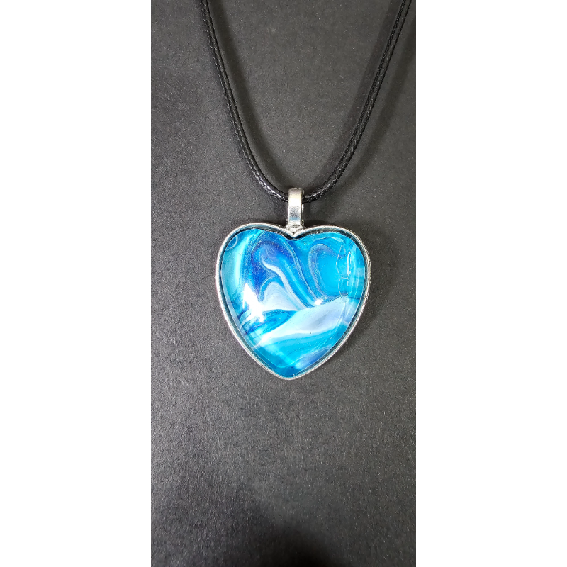 copie de copie de copie de copie de copie de Celestial Tear - Handmade Fluid Art Necklace