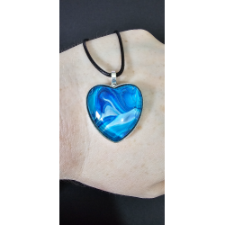 copie de copie de copie de copie de copie de Celestial Tear - Handmade Fluid Art Necklace