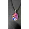 copie de copie de copie de copie de copie de copie de copie de Celestial Tear - Handmade Fluid Art Necklace