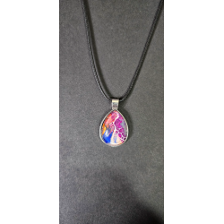 copie de copie de copie de copie de copie de copie de copie de Celestial Tear - Handmade Fluid Art Necklace