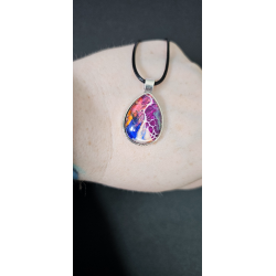 copie de copie de copie de copie de copie de copie de copie de Celestial Tear - Handmade Fluid Art Necklace