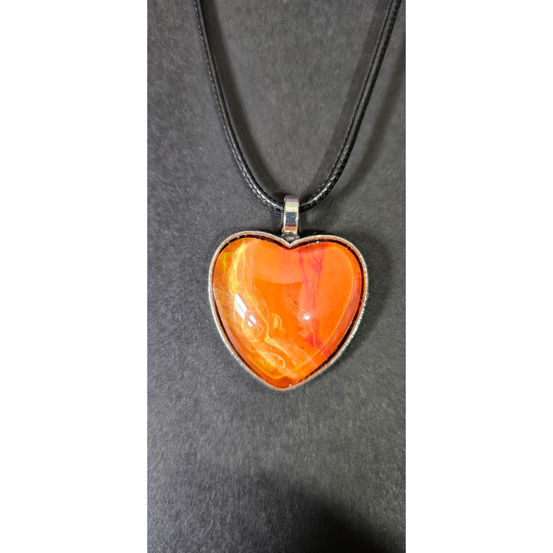 Ember - Handmade Fluid Art Necklace