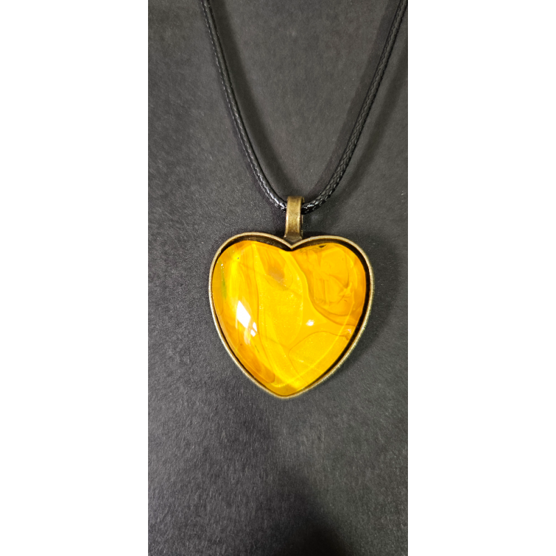 Solaris - Handmade Fluid Art Necklace