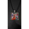 Vibrant Impulse - Handmade Fluid Art Necklace