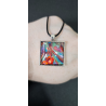Vibrant Impulse - Handmade Fluid Art Necklace