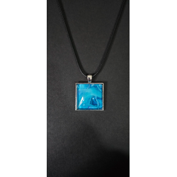 Oceans Embrace - Handmade Fluid Art Necklace