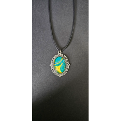 copie de copie de copie de copie de copie de Celestial Tear - Handmade Fluid Art Necklace