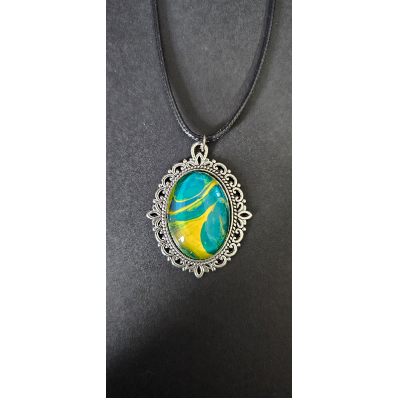 Mirage - Handmade Fluid Art Necklace