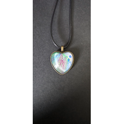 Celestial Heart - Handmade Fluid Art Necklace