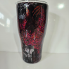 RTS -  Crimson Noir Crackle Throwdown 30oz Curve Tumbler