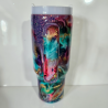 copie de copie de copie de copie de copie de copie de copie de copie de RTS - Swear Bears Neon Ink Swirl 30oz Curve Tumbler