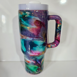 copie de copie de copie de copie de copie de copie de copie de copie de RTS - Swear Bears Neon Ink Swirl 30oz Curve Tumbler