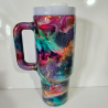 copie de copie de copie de copie de copie de copie de copie de copie de RTS - Swear Bears Neon Ink Swirl 30oz Curve Tumbler