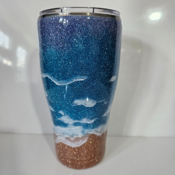 RTS - Beach Ombre 30oz Curve Tumbler