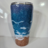 copie de copie de copie de RTS - Green & Copper Ink Swirl 30oz Tumbler