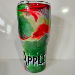 copie de copie de copie de copie de RTS - Green & Copper Ink Swirl 30oz Tumbler