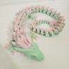 Mint & Baby Pink Crystal Dragon Medium - Dimension Designs Upgrade