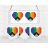 Heart shaped Pride 11oz Mug (options of mug types)