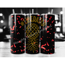 Liberated Gold with Red Confetti 20oz Tumbler