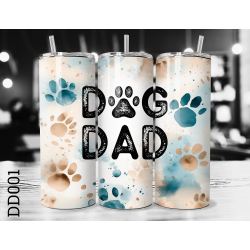 Dog Dad Paw Prints 20oz...